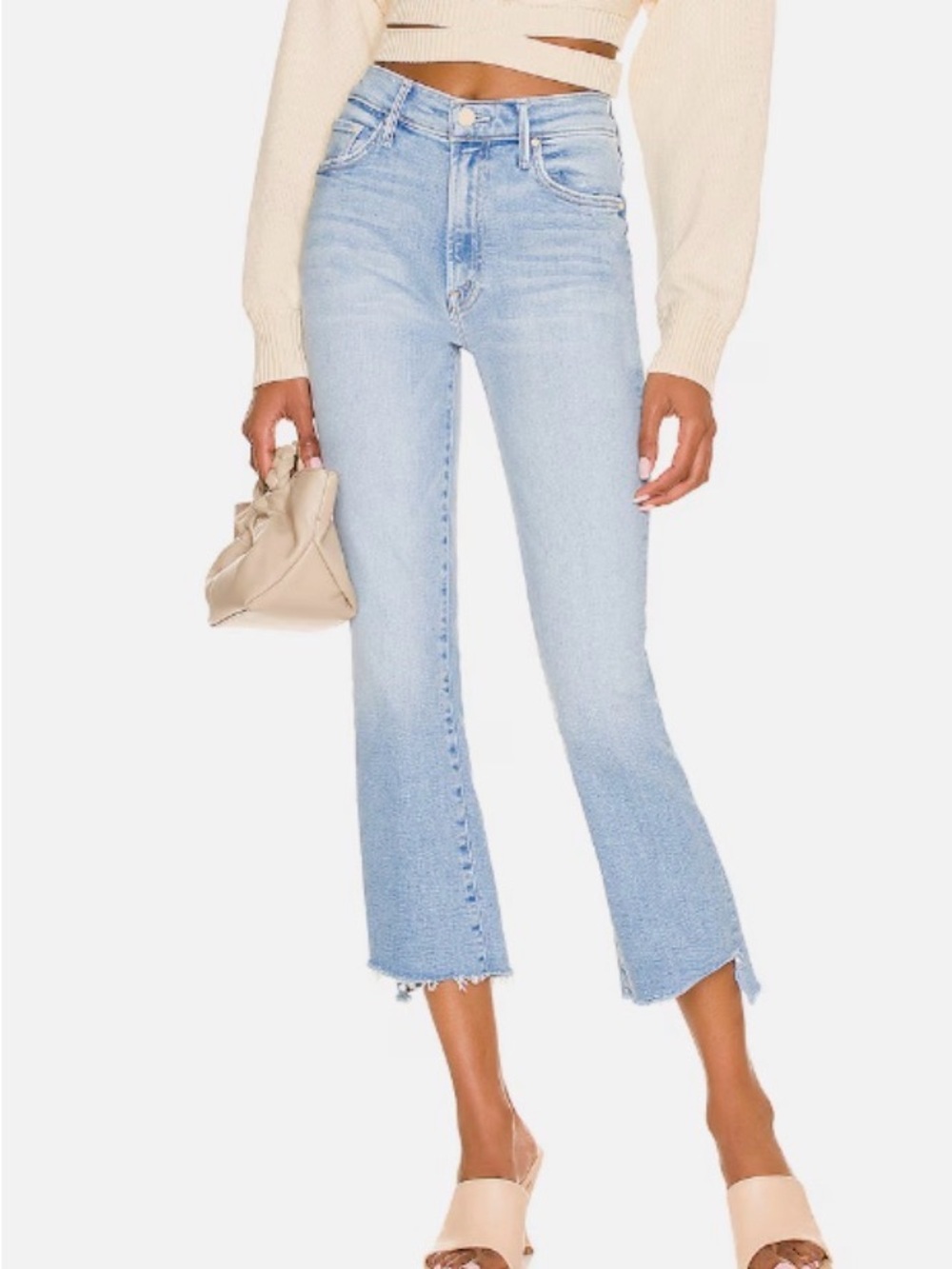 MOTHER The Insider Crop Step Fray Limited Edition Sz 31